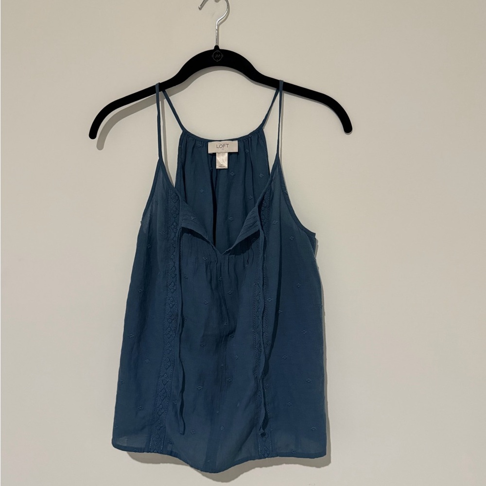 LOFT Women's Teal Camisole Top
